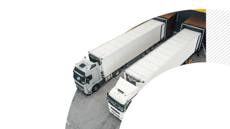Trucks at a yard