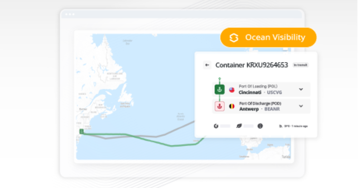 Global Ocean Visibility | Transporeon