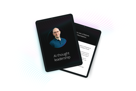 AI thought leadership report displayed on tablets for enterprise artificial intelligence insights