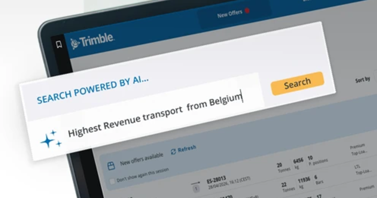 Transporeon launches AI-powered natural language search for faster freight booking